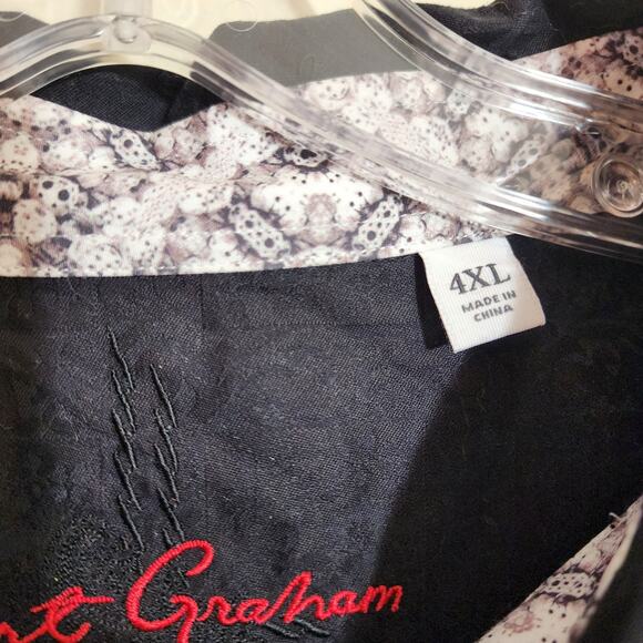 Robert Graham flip cuff paisley print button front long sleeve shirt men sz 4XL - Picture 2 of 13